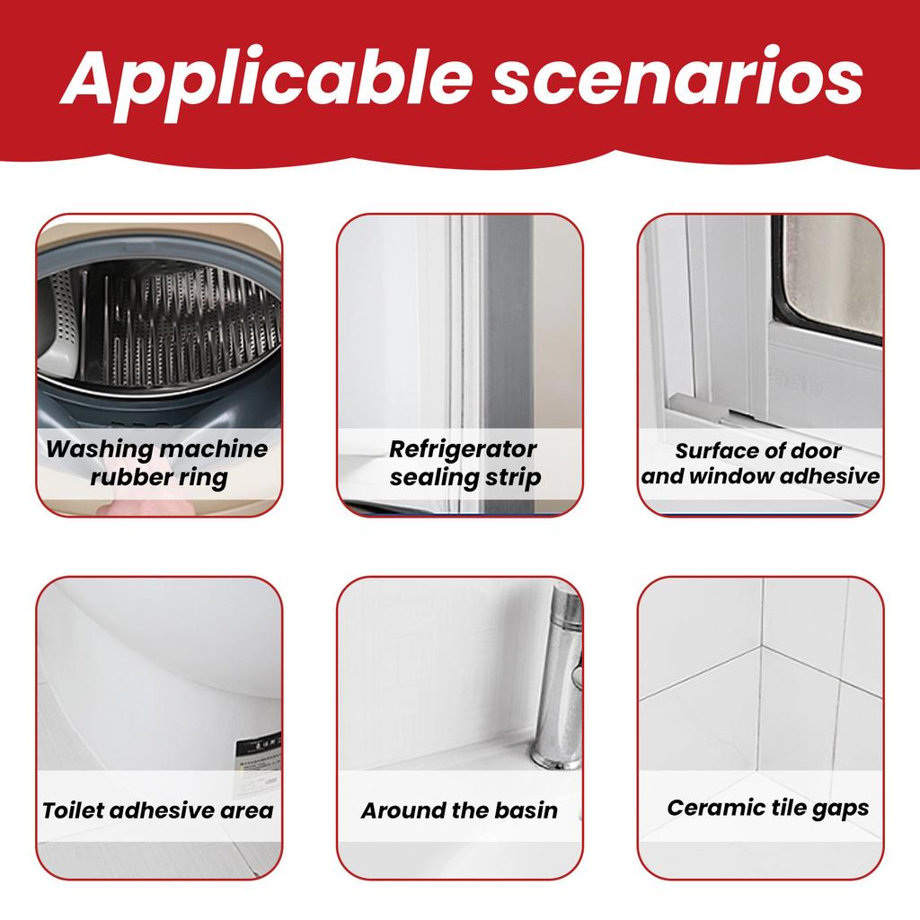 60ml Multi-Surface Mold Cleaning Spray - Effective Mold & Mildew Remover for Walls Bathrooms & Kitchens - Gaps Cleaner