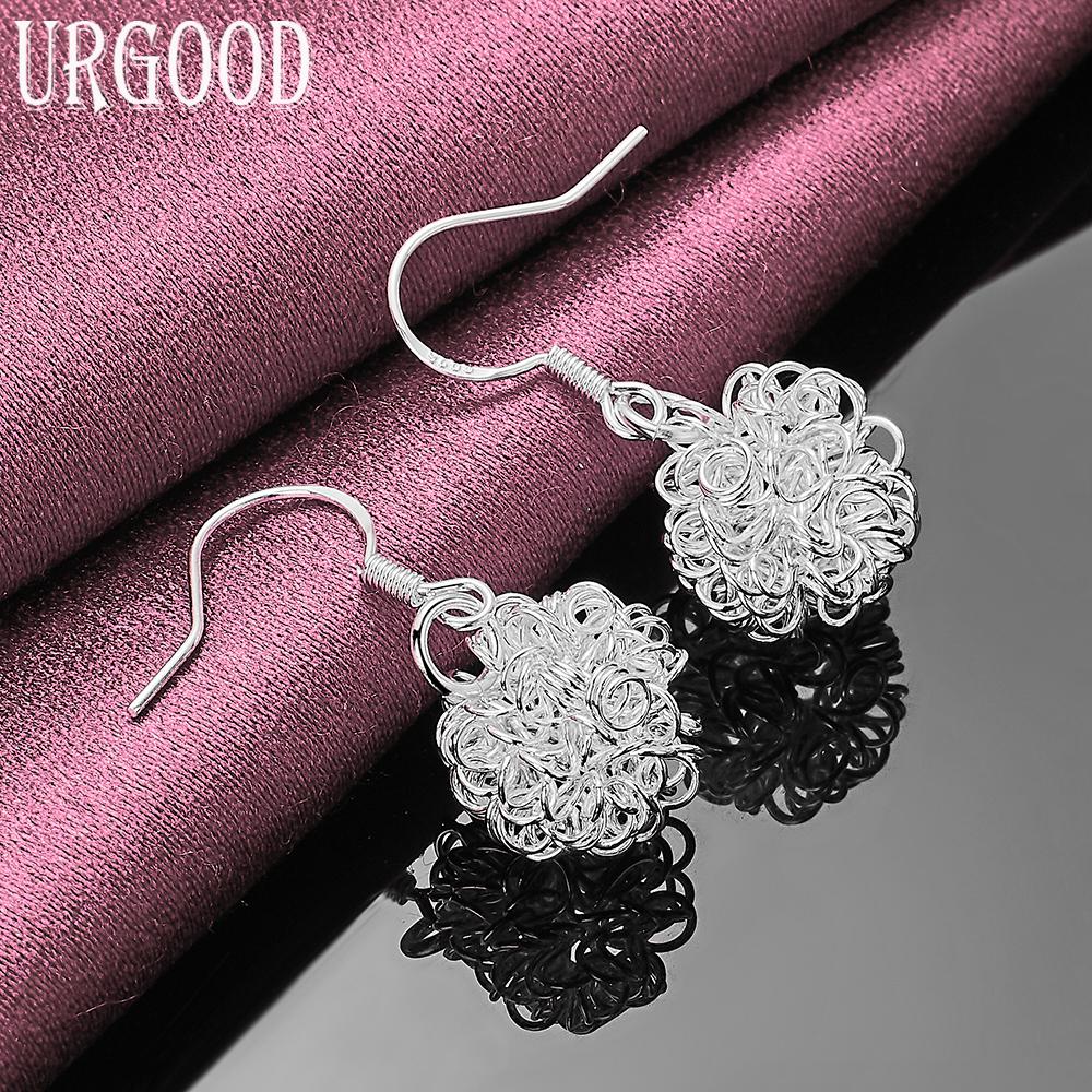 Серьги-косички из стерлингового серебра 925 пробы, модные свадебные украшения