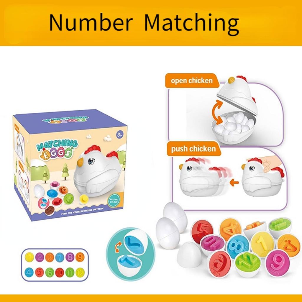 Игрушки из куриных яиц для малышей, игра с подбором цветов, сортировщик форм для детей, сенсорные игрушки для развития мелкой моторики, развивающие игрушки