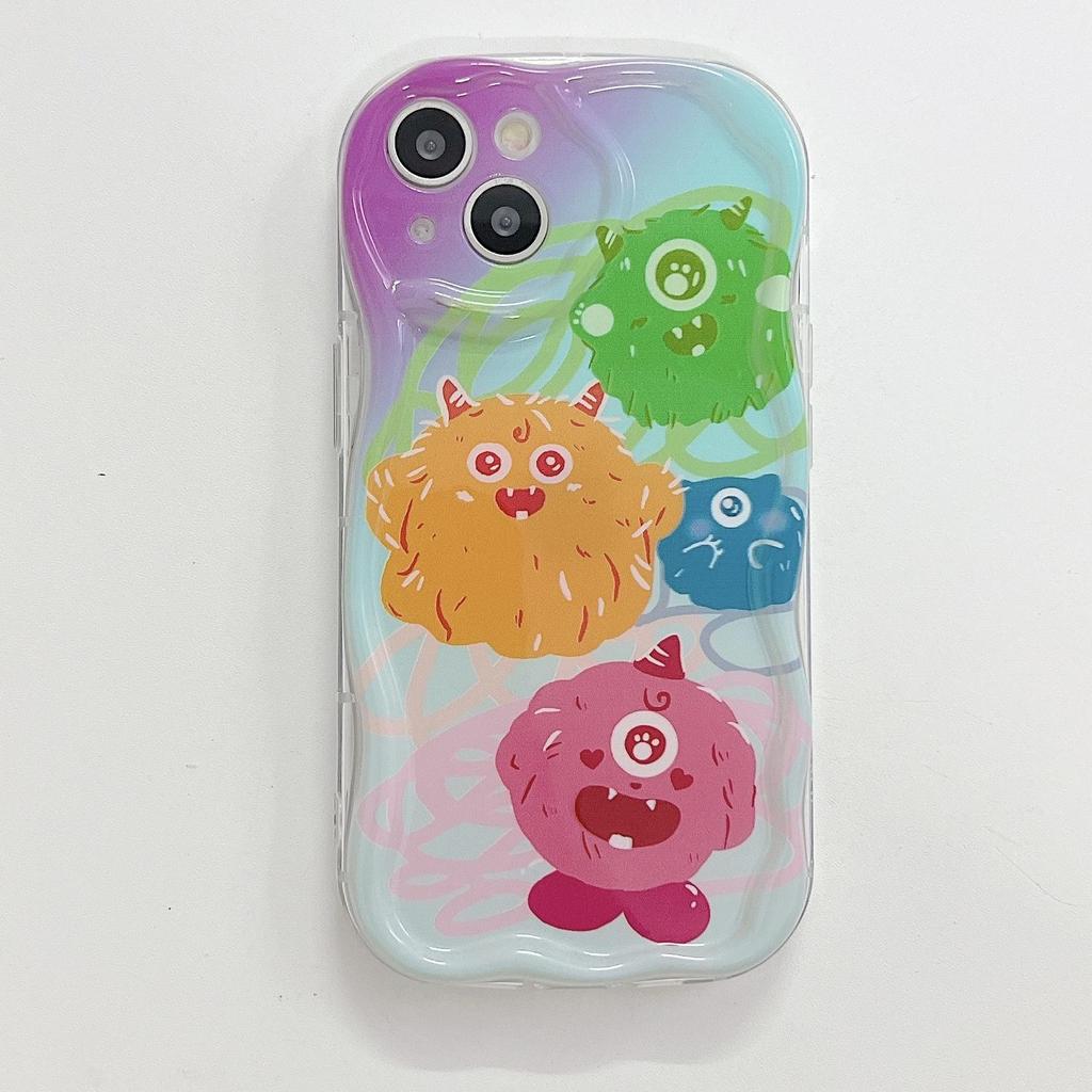 Cute Silicone Case for Xiaomi Redmi Note 12 11 10 Pro Vivo V23E V27 V25 Oppo A78 A58 A38 Infinix Hot 30i 40i Funda Ghost Monster Cover Soft TPU Bumper
