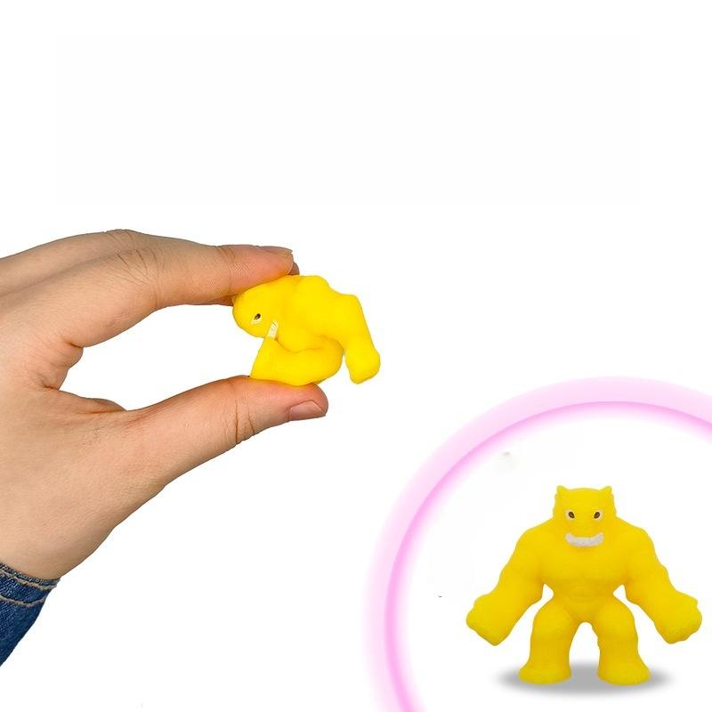 10 шт. Детские игрушки-антистресс из мягкой глины с персонажами, Растягивающиеся монстры, Сжимаемые куклы с возможностью сжимания, Музыкальные функции, Для подарка