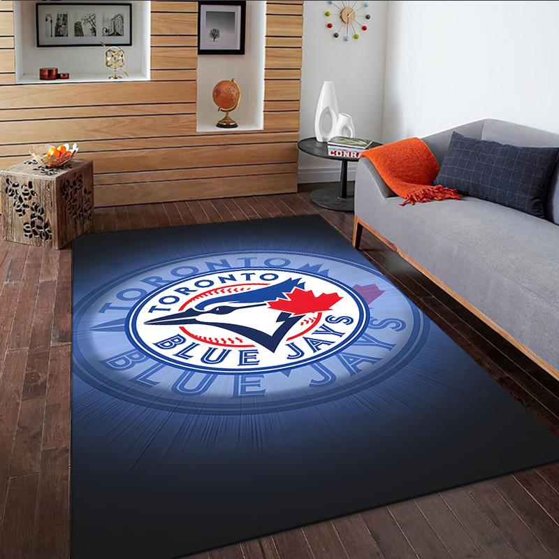 Blue Jays Logo  Carpet, Kitchen Rugs, Yoga Mat, Non-Slip Mats, Rug for Bathroom, Living Room bedroom, Camping Rugs Christmas Gift