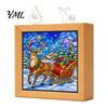 Artistic Bedtime Atmosphere Lamp DIY Acrylic Puzzle LED Night Light, Christmas Town Jigsaw Lamp, Hand Modern Home Illumination Decor Assembled