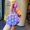 Educational Mini Monster Whack-a-mole Keychain Fun Stress Relief Toy Colorful Soft Rubber Material
