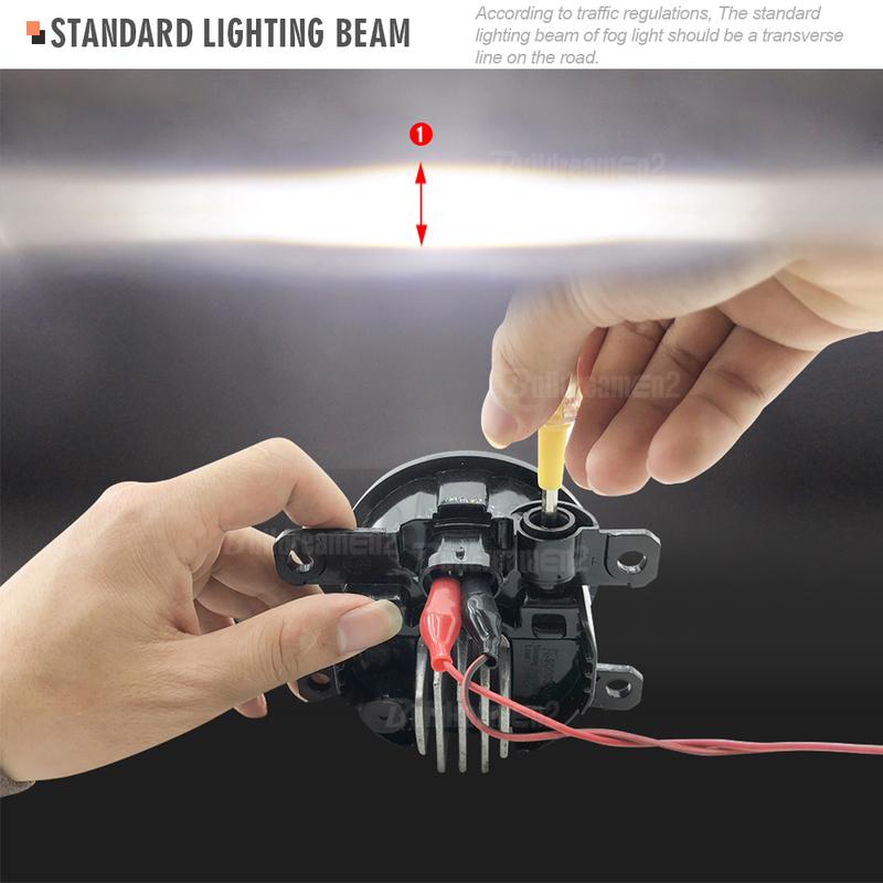 2 X Car Front LED Fog Light Accessories 30W H11 Lens Fog Lamp For Peugeot 308 2013 2014 2015 2016 2017 2018