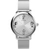 Timex Women's Analog Quartz Watch with Stainless Steel Strap (TW2W46000), Silver, Bracelet
