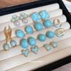 Серебряная игла капающее масло цветок тюльпана бахромчатые серьги весна и лето, новые серьги-гвоздики нишевые высококачественные серьги оптом