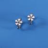 Jewelry Gold Color Geometric Flower Flower Ear Buckles Korean Style Hoop Earrings Women Earrings