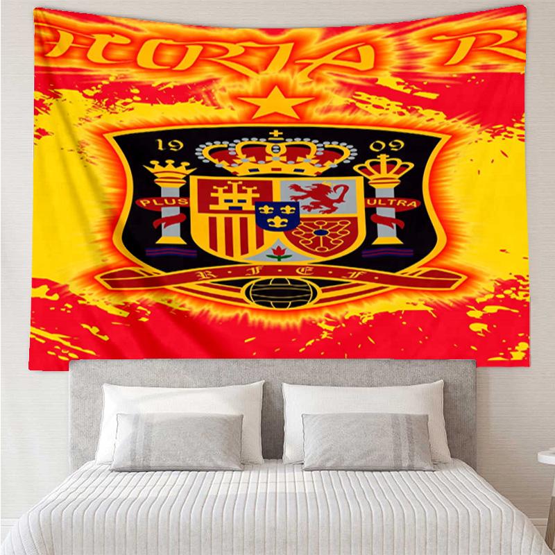 1PC Spain FC Crest Printed Tapestry Room Decoration Wall Hanging for Living Room Bedroom, dormitory, Birthday and Christmas gifts