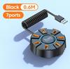 7/10 портов USB 2.0 хаб Универсальная док-станция для ноутбука Мультиразветвитель Адаптер Высокоскоростной USB удлинитель Разветвитель Адаптер питания