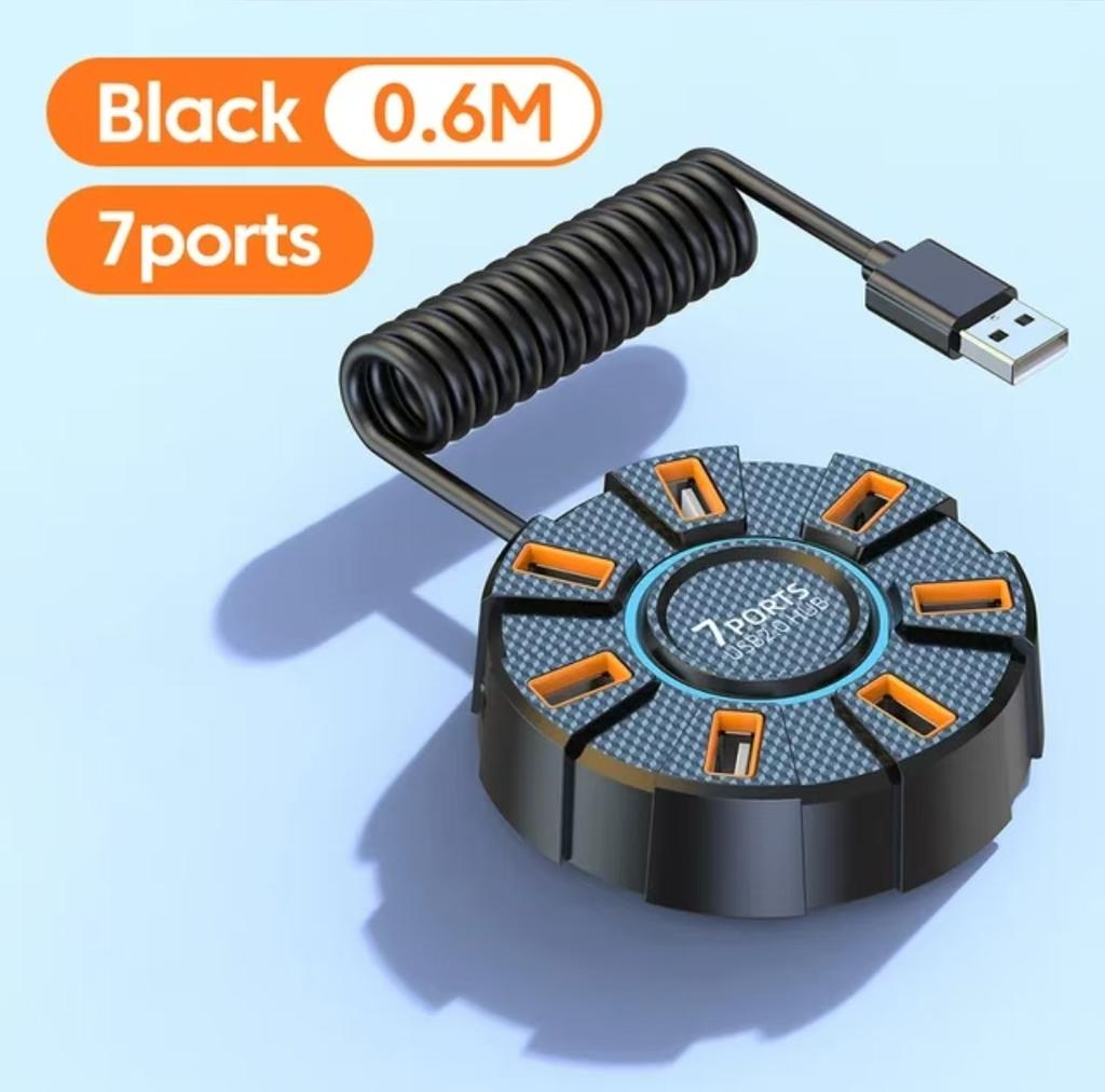 7/10 портов USB 2.0 хаб Универсальная док-станция для ноутбука Мультиразветвитель Адаптер Высокоскоростной USB удлинитель Разветвитель Адаптер питания