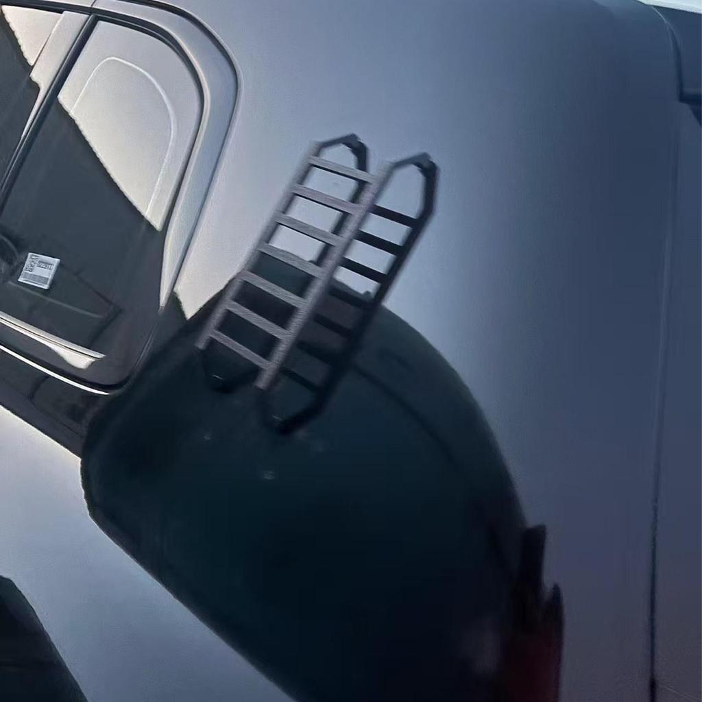 Decal For Car Adhesive No-Drill Decoration Car Exterior 3D Ladder Shape Decal For Bumper Hood Door Commuting Travel Family