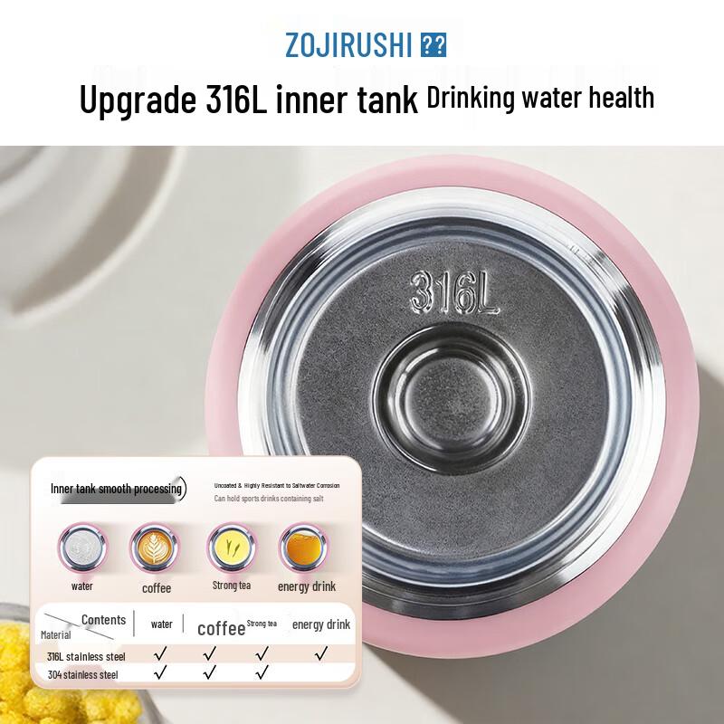 Zojirushi SM-WE36 Термокружка из нержавеющей стали с откидной крышкой, 360 мл