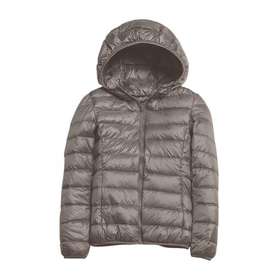 Женская зимняя куртка-пуховик с капюшоном и карманами на молнии, однотонная укороченная куртка с длинными рукавами и подкладкой на молнии