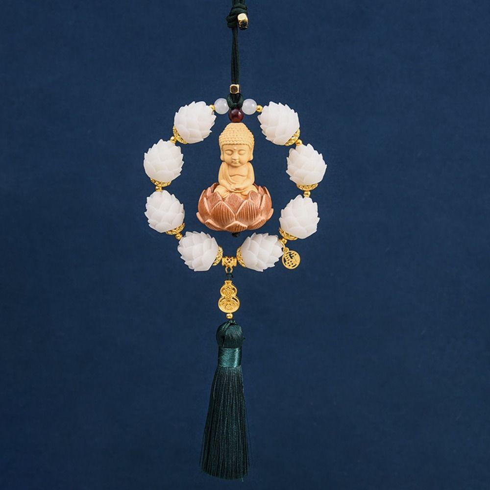 Exquisite Car Hanging Decoration Good Luck Car Upholstery Circle Lotus Car Pendant Automobile