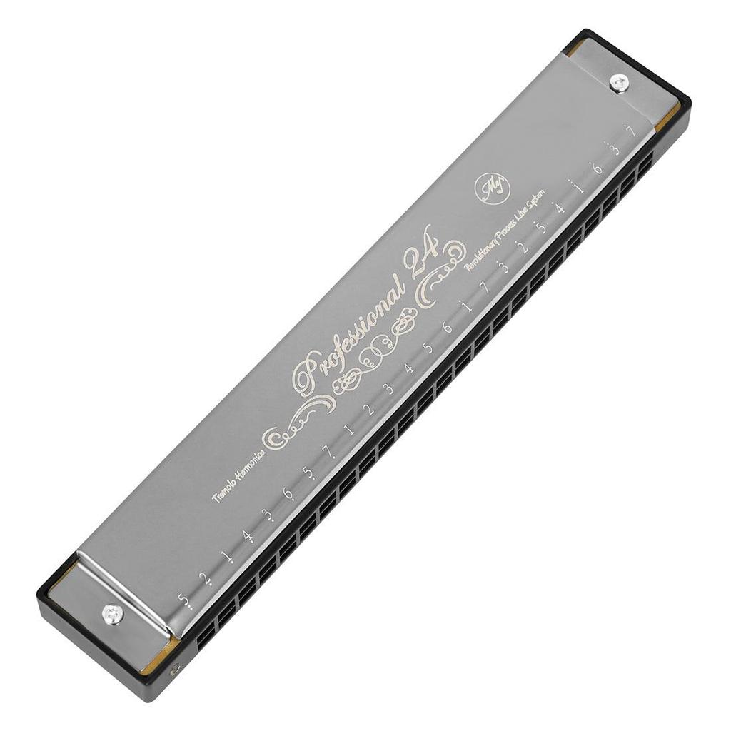 Diatonic Harmonica 24-Hole C Key for Beginner Students and Adults