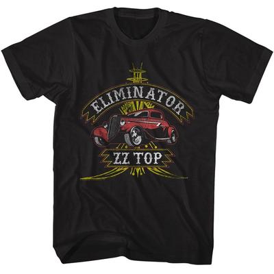ZZ Top Eliminator Черная Музыкальная Футболка Топы Футболки Мужская Женская Унисекс