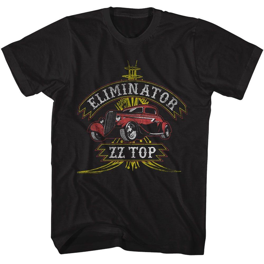 ZZ Top Eliminator Черная Музыкальная Футболка Топы Футболки Мужская Женская Унисекс