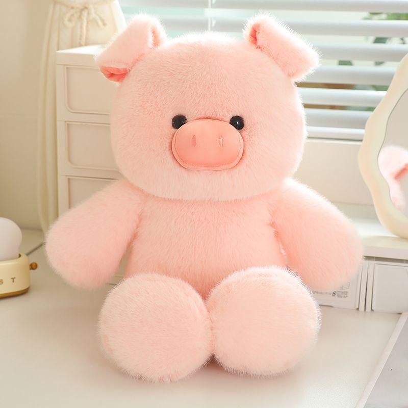 30cm Cute Brown Bear Plush Toy Cartoon Fun Rabbit Pink Pig Plush Doll Sleeping Pillow Giving Girlfriend Birthday Gift