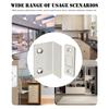 Strong Magnetic Cabinet Catches Punch Free L-Shaped Sliding Door Stop Ultra Thin Invisible Anti Collision Furniture Hardware