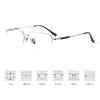 Redwood Temple Design Environment Protection Recyclable Glasses Frame Pure Titanium Half Frame Eyewear Business Elite Eyewear