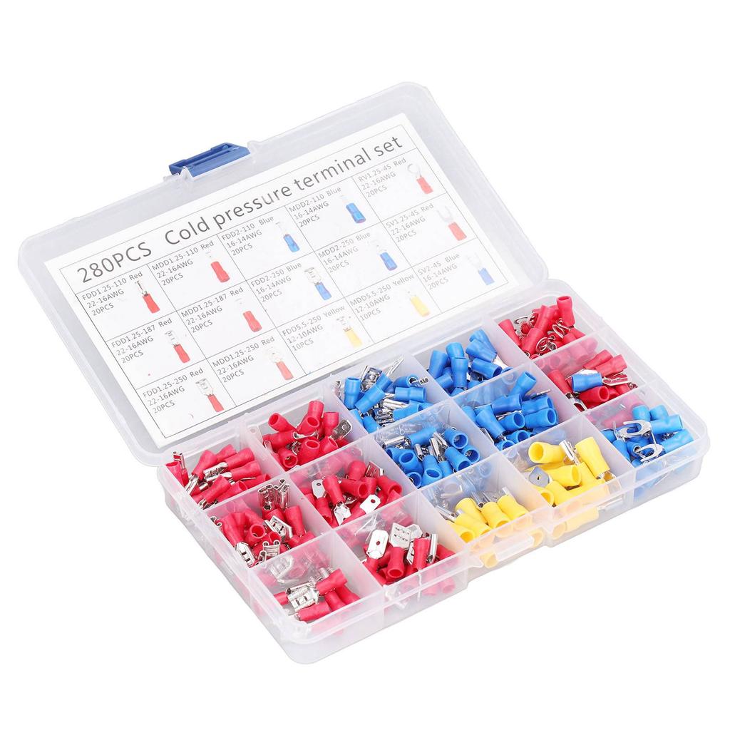 Изолированная электрическая клемма вилка кольцо лопастного типа быстроразъемный проводной соединитель ассортимент