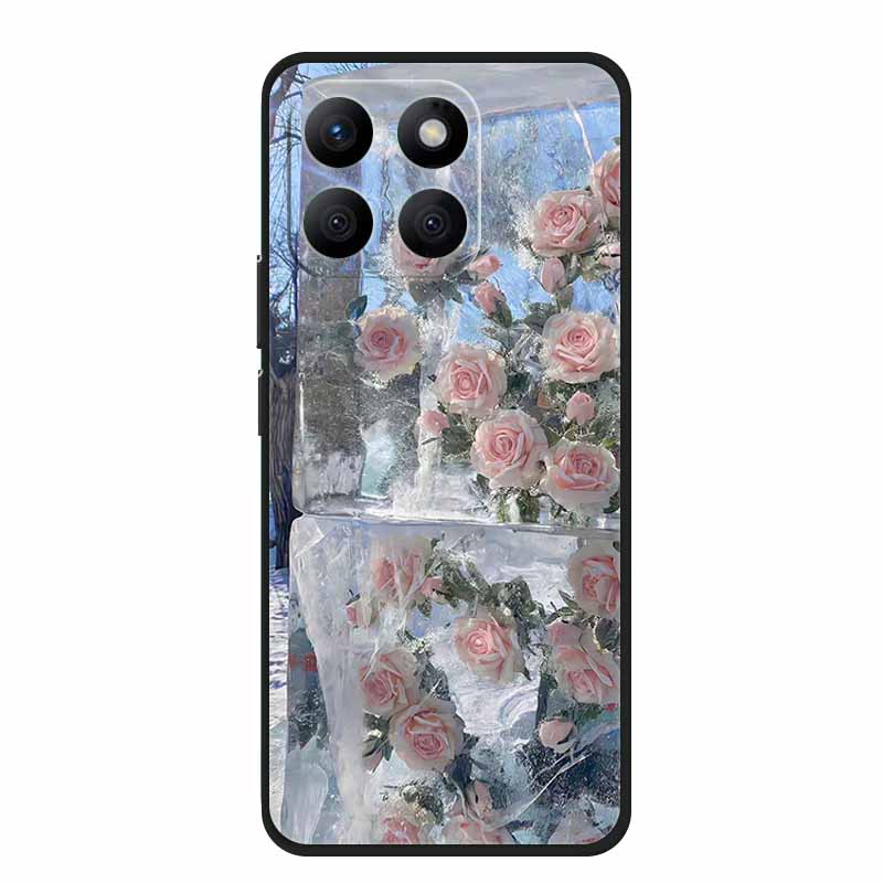 Чехол для телефона Honor X8C X8B Для Funda Huawei Honor X 8 C B X8 8C 8B Цветы Задняя крышка Мягкий силикон ТПУ Задняя панель Чехол