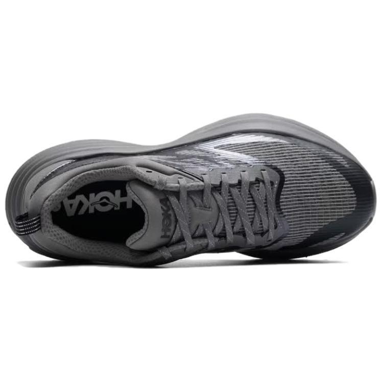 HOKA One One Bondi 8 Тканевая поддержка Беговые кроссовки Унисекс Серый 1178715-GVLM