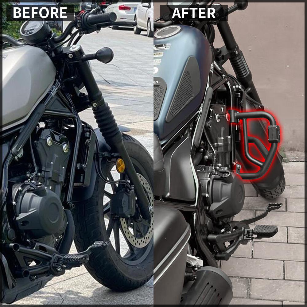 Защита от падения Защита двигателя Дорожные дуги Совместимо для Honda Rebel CMX500 CMX 500 Защита рамы Аксессуары 2017-2024