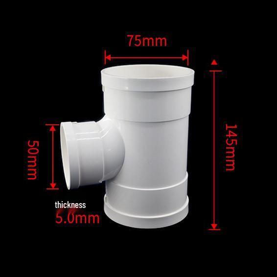PVC Drainage Reducing Unequal Tee with Inspection and Socket Spigot