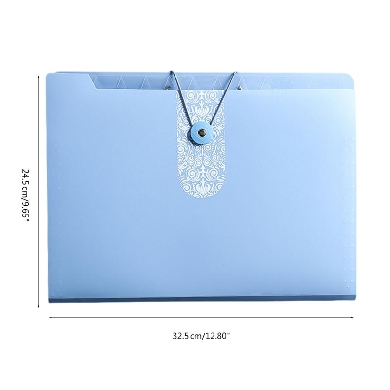 12 Pocket Accordian Folder Expanding Document Wallets Expandable File Wallets Document Folder File Organiser for Office