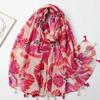 2024 Spring And Autumn Winter New Cotton And Hemp Long Thin Scarf Travel Versatile Sunscreen Warm Shawl For Women