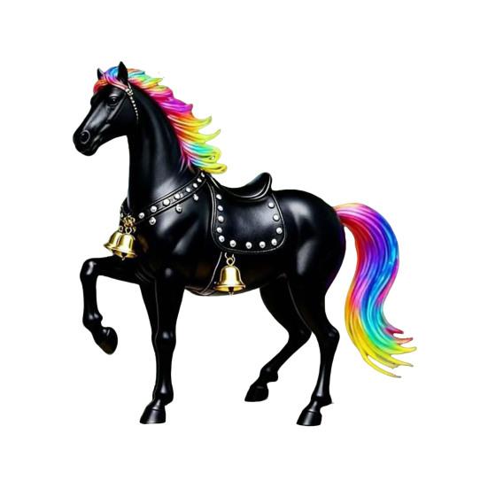 2D Плоская Лошадь Автомобильный Подвесной Орнамент Акриловая Лошадь Шарм для Зеркала Заднего Вида Праздничные Зимние Подвесные Аксессуары для Рождественской Елки Автомобильный Интерьер Стена Окно