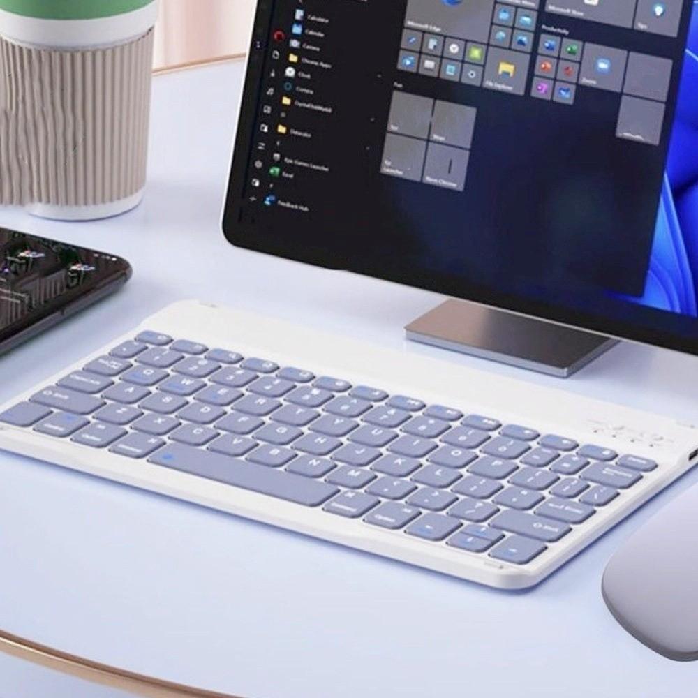 Mini Bluetooth Keyboard Rechargeable Portable Keyboard Ultra Thin Wireless Keyboard Notebook