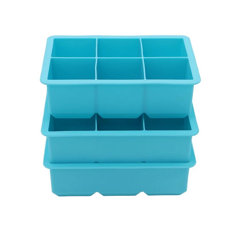 DIY большая емкость форма для кубиков льда квадратной формы силиконовый поднос для кубиков льда машина для приготовления мороженого кухонные принадлежности для бара
