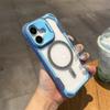 Luxury Magsafe Transparent Shockproof Phone Case For iPhone 11 12 13 14 15 16 Pro Max Plus Magnetic Bumper Cases Back Cover