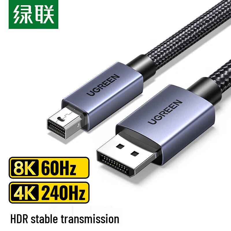 Ugreen MiniDP to DP 1.4 8K 60Hz Adapter Cable