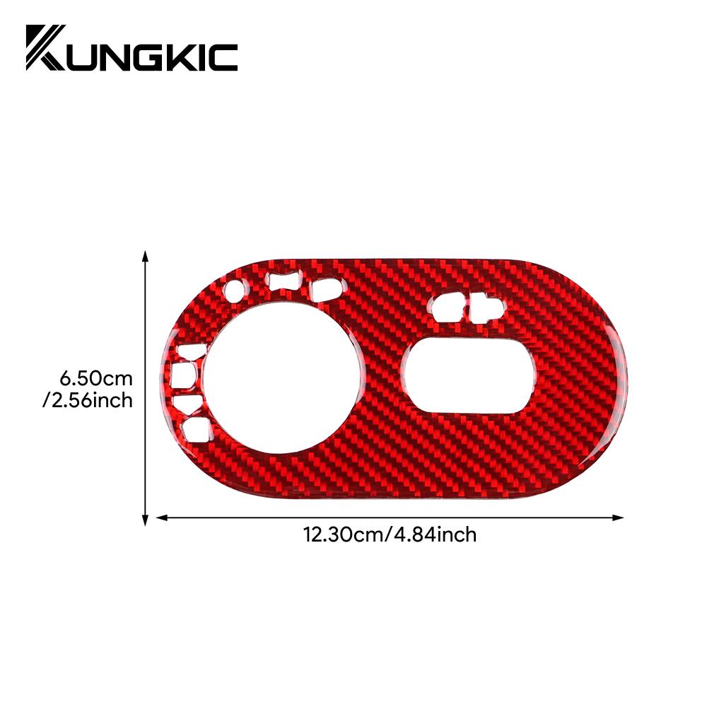 Наклейка из настоящего мягкого углеволокна для Seat Ibiza 6l 2003 2004 2005 2006 2007 2008 LHD Автомобиль Панель рамки переключателя фар Аксессуары