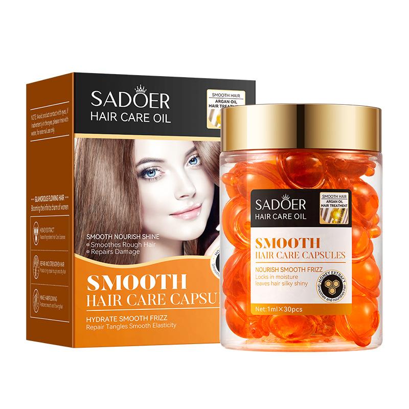 Капсулы для ухода за волосами с аргановым маслом SADOER, улучшающие завивку, кондиционер с эфирным маслом