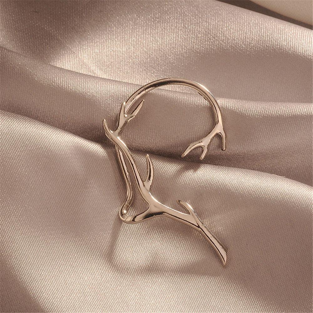 Женская простота Эльфы Без пирсинга Фейковый пирсинг Ветви Кафф для уха Серьги Обертывание для уха