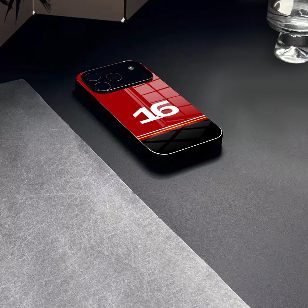 C-Charles L-LeclercS 16 Чехол для телефона Закаленное стекло Для IPhone 17 15 16 14 12 13 11 Pro XS Max Plus Mini Чехол