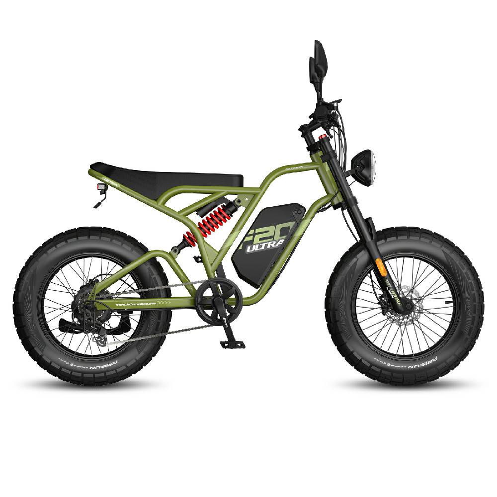 Electric Bicycle All Terrain Fafrees F20 Ultra 750W Motor 20" Tire Fully Suspended Adult Electric Bike 48V 25AH LCD Display 7 Speed
