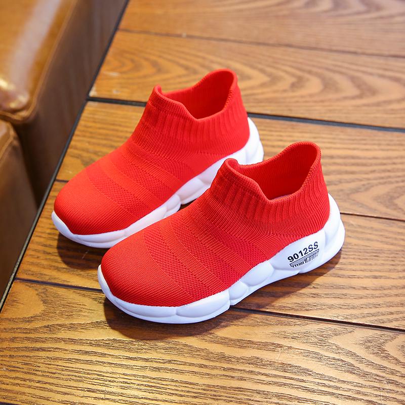 Детские повседневные кроссовки, всесезонная прогулочная обувь для мальчиков и девочек, студенческая сетчатая дышащая обувь для детей