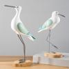 2pcs Desktop Seagull Miniature Figurines Statue Decoration Props Patio Lawn