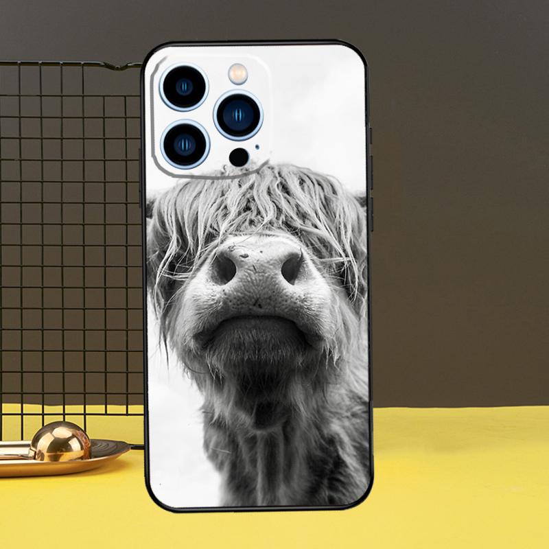 Чехол для телефона Highland Cows для iPhone 15 14 13 12 11 Pro Max X XR XS Max 7 8 Plus 12 13 Mini задняя крышка