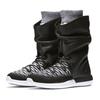 Nike Женские кроссовки Roshe Two Hi Flyknit Черно-белые 861708-002