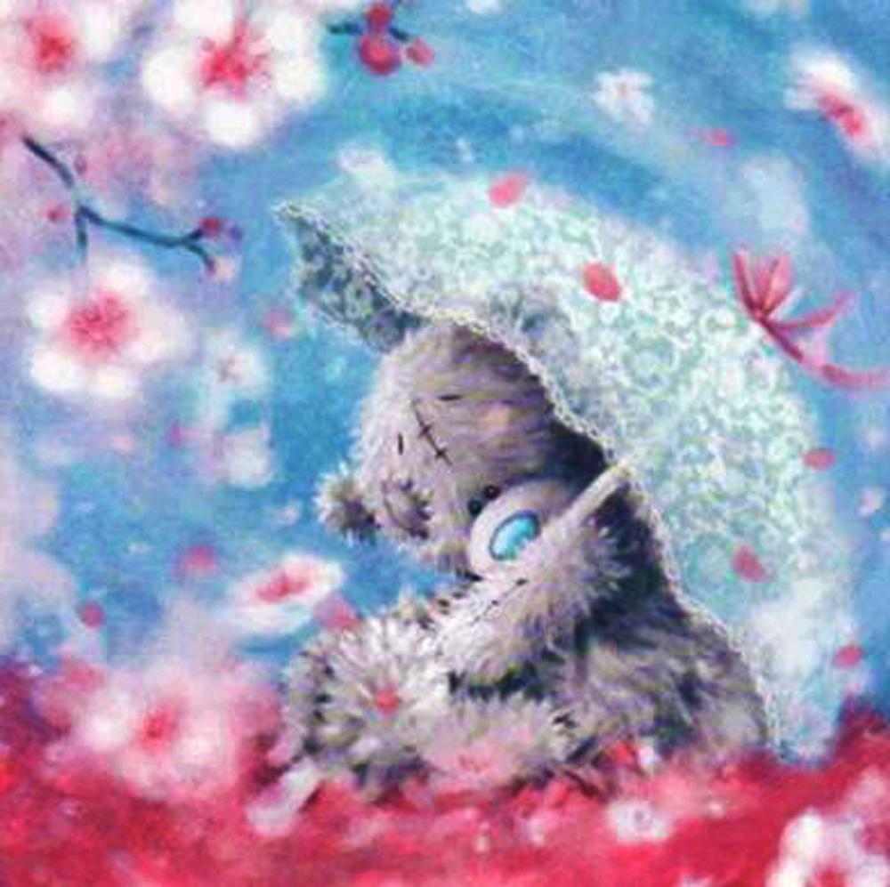 5D алмазная живопись цветок Алмазная вышивка Рождественский Маппет Медведь мозаика Diy набор для вышивки крестом художник украшение дома подарок