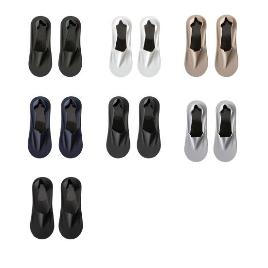 1 пара мужских носков с низкой посадкой, нескользящие, дышащие, впитывающие пот, хлопковые носки с мелким горлом, летние эластичные однотонные носки-невидимки