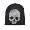 Готическая шапка-бини Паутина Черепа Шапки-бини Модные вязаные шапки Мужские Женские