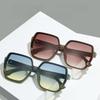 Brand Sunglasses Women's Square Classic Large Frame Fashion Men's Rectangular Letter Design Retro Sun Glasses UV400